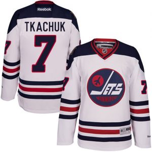 Pánské NHL Winnipeg Jets dresy 7 Keith Tkachuk Authentic Bílý Reebok 2016 Heritage Classic