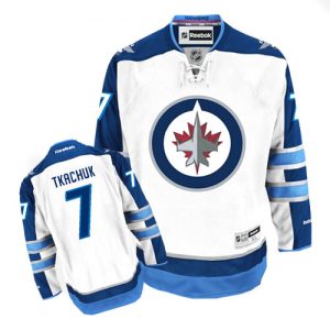 Pánské NHL Winnipeg Jets dresy 7 Keith Tkachuk Authentic Bílý Reebok Venkovní hokejové dresy