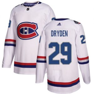 Dětské NHL Montreal Canadiens dresy 29 Ken Dryden Authentic Bílý Adidas 2017 100 Classic