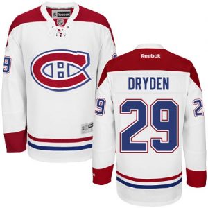 Dětské NHL Montreal Canadiens dresy 29 Ken Dryden Authentic Bílý Reebok Venkovní hokejové dresy