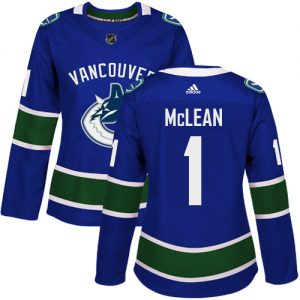 Dámské NHL Vancouver Canucks dresy 1 Kirk Mclean Authentic modrá Adidas Domácí