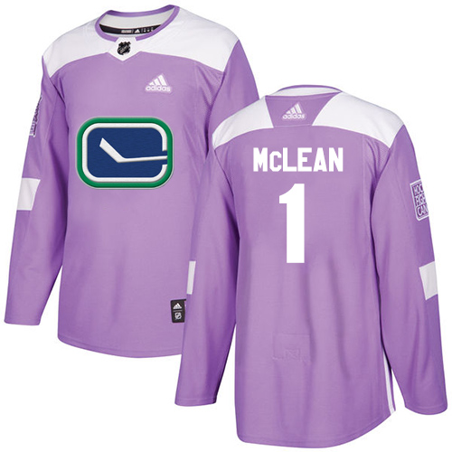 Dětské NHL Vancouver Canucks dresy 1 Kirk Mclean Authentic Nachový Adidas Fights Cancer Practice