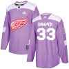 Pánské NHL Detroit Red Wings dresy 33 Kris Draper Authentic Nachový Adidas Fights Cancer Practice