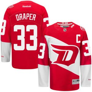 Pánské NHL Detroit Red Wings dresy 33 Kris Draper Authentic Červené Reebok 2016 Stadium Series