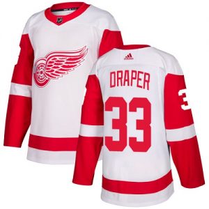Dětské NHL Detroit Red Wings dresy 33 Kris Draper Authentic Bílý Adidas Venkovní