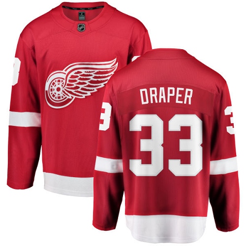 Pánské NHL Detroit Red Wings dresy 33 Kris Draper Breakaway Červené Fanatics Branded Domácí