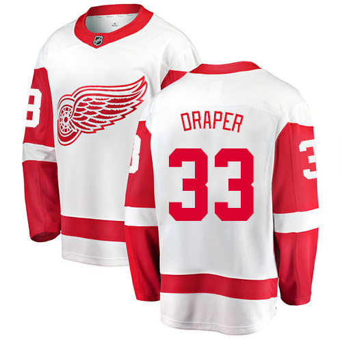 Pánské NHL Detroit Red Wings dresy 33 Kris Draper Breakaway Bílý Fanatics Branded Venkovní