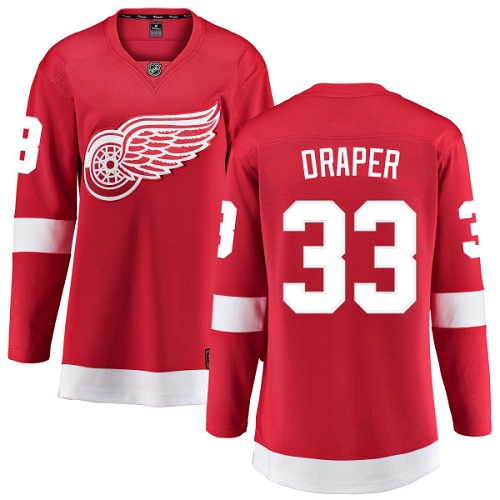 Dámské NHL Detroit Red Wings dresy 33 Kris Draper Breakaway Červené Fanatics Branded Domácí