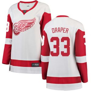 Dámské NHL Detroit Red Wings dresy 33 Kris Draper Breakaway Bílý Fanatics Branded Venkovní