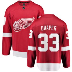 Dětské NHL Detroit Red Wings dresy 33 Kris Draper Breakaway Červené Fanatics Branded Domácí