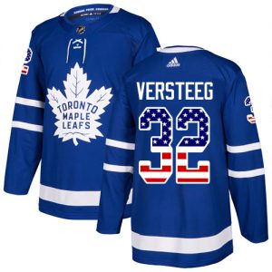 Dětské NHL Toronto Maple Leafs dresy 32 Kris Versteeg Authentic královská modrá Adidas USA Flag Fashion