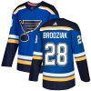 Pánské NHL St. Louis Blues dresy 28 Kyle Brodziak Authentic královská modrá Adidas Domácí