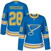 Dámské NHL St. Louis Blues dresy 28 Kyle Brodziak Authentic modrá Reebok 2017 Winter Classic