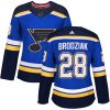 Dámské NHL St. Louis Blues dresy 28 Kyle Brodziak Authentic královská modrá Adidas Domácí