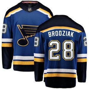Dětské NHL St. Louis Blues dresy 28 Kyle Brodziak Breakaway královská modrá Fanatics Branded Domácí