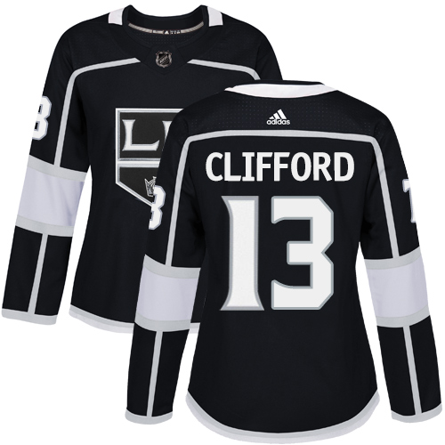 Dámské NHL Los Angeles Kings dresy 13 Kyle Clifford Authentic Černá Adidas Domácí