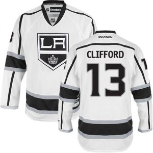 Dětské NHL Los Angeles Kings dresy 13 Kyle Clifford Authentic Bílý Reebok Venkovní hokejové dresy