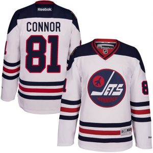 Pánské NHL Winnipeg Jets dresy 81 Kyle Connor Authentic Bílý Reebok 2016 Heritage Classic