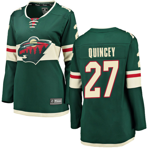 Dámské NHL Minnesota Wild dresy 27 Kyle Quincey Breakaway Zelená Fanatics Branded Domácí