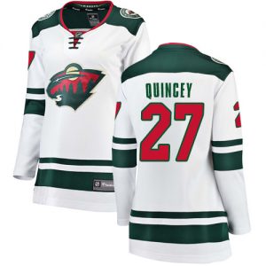 Dámské NHL Minnesota Wild dresy 27 Kyle Quincey Breakaway Bílý Fanatics Branded Venkovní