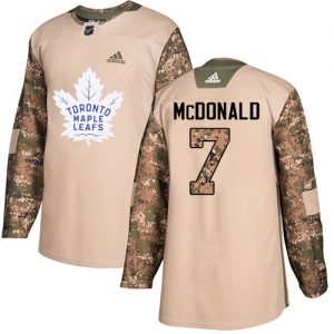 Pánské NHL Toronto Maple Leafs dresy 7 Lanny McDonald Authentic Camo Adidas Veterans Day Practice