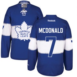 Pánské NHL Toronto Maple Leafs dresy 7 Lanny McDonald Authentic královská modrá Reebok 2017 Centennial Classic