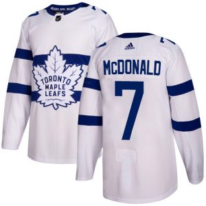 Pánské NHL Toronto Maple Leafs dresy 7 Lanny McDonald Authentic Bílý Adidas 2018 Stadium Series