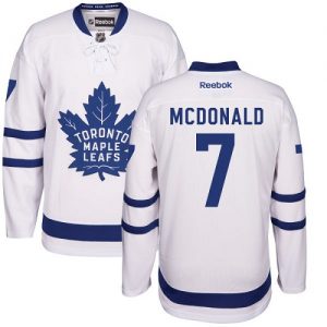 Pánské NHL Toronto Maple Leafs dresy 7 Lanny McDonald Authentic Bílý Reebok Venkovní hokejové dresy