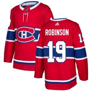 Pánské NHL Montreal Canadiens dresy 19 Larry Robinson Authentic Červené Adidas Domácí