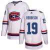 Pánské NHL Montreal Canadiens dresy 19 Larry Robinson Authentic Bílý Adidas 2017 100 Classic