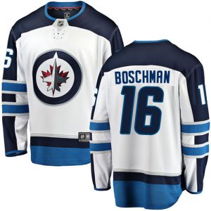 Pánské NHL Winnipeg Jets dresy 16 Laurie Boschman Breakaway Bílý Fanatics Branded Venkovní