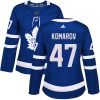 Dámské NHL Toronto Maple Leafs dresy 47 Leo Komarov Authentic královská modrá Adidas Domácí