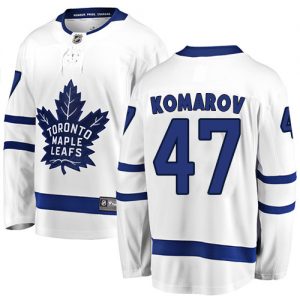 Pánské NHL Toronto Maple Leafs dresy 47 Leo Komarov Breakaway Bílý Fanatics Branded Venkovní