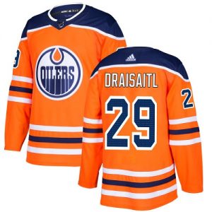 Pánské NHL Edmonton Oilers dresy 29 Leon Draisaitl Authentic Oranžový Adidas Domácí