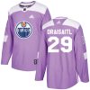 Pánské NHL Edmonton Oilers dresy 29 Leon Draisaitl Authentic Nachový Adidas Fights Cancer Practice