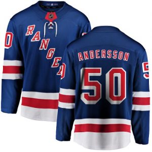 Pánské NHL New York Rangers dresy 50 Lias Andersson Breakaway Kuninkaallisen modrá Fanatics Branded Domácí