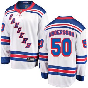 Pánské NHL New York Rangers dresy 50 Lias Andersson Breakaway Bílý Fanatics Branded Venkovní