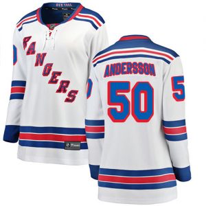 Dámské NHL New York Rangers dresy 50 Lias Andersson Breakaway Bílý Fanatics Branded Venkovní