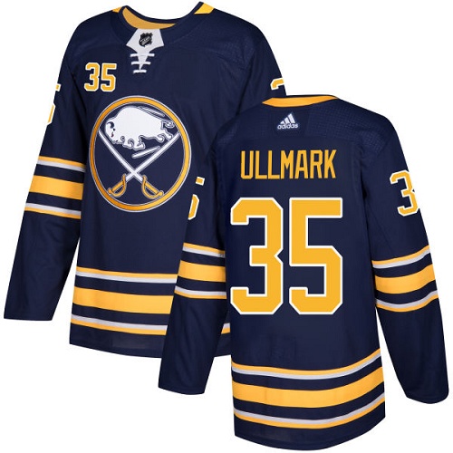 Pánské NHL Buffalo Sabres dresy Linus Ullmark 35 Authentic Námořnická modrá Adidas Domácí