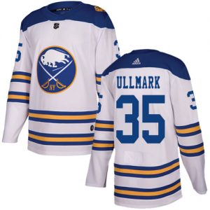 Pánské NHL Buffalo Sabres dresy Linus Ullmark 35 Authentic Bílý Adidas 2018 Winter Classic