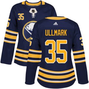 Dámské NHL Buffalo Sabres dresy Linus Ullmark 35 Authentic Námořnická modrá Adidas Domácí