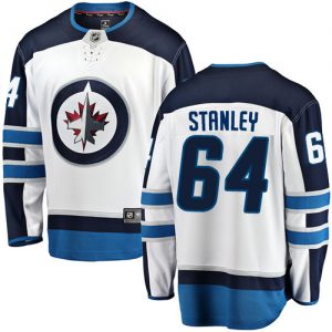 Pánské NHL Winnipeg Jets dresy 64 Logan Stanley Breakaway Bílý Fanatics Branded Venkovní