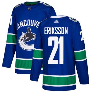 Pánské NHL Vancouver Canucks dresy 21 Loui Eriksson Authentic modrá Adidas Domácí