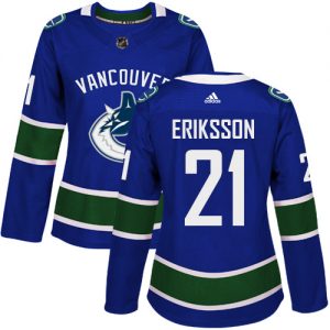 Dámské NHL Vancouver Canucks dresy 21 Loui Eriksson Authentic modrá Adidas Domácí