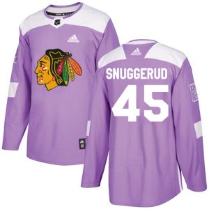 Dětské NHL Chicago Blackhawks dresy 45 Luc Snuggerud Authentic Nachový Adidas Fights Cancer Practice