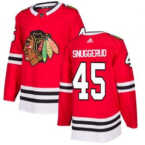 Dětské NHL Chicago Blackhawks dresy 45 Luc Snuggerud Authentic Červené Adidas Domácí