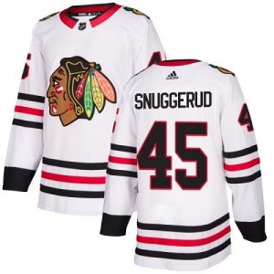 Dětské NHL Chicago Blackhawks dresy 45 Luc Snuggerud Authentic Bílý Adidas Venkovní