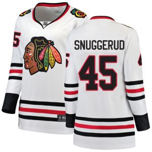 Dámské NHL Chicago Blackhawks dresy 45 Luc Snuggerud Breakaway Bílý Fanatics Branded Venkovní