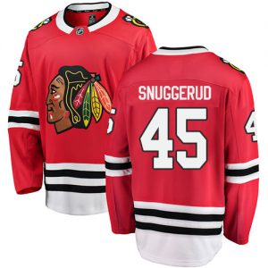 Dětské NHL Chicago Blackhawks dresy 45 Luc Snuggerud Breakaway Červené Fanatics Branded Domácí