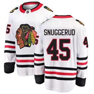 Dětské NHL Chicago Blackhawks dresy 45 Luc Snuggerud Breakaway Bílý Fanatics Branded Venkovní